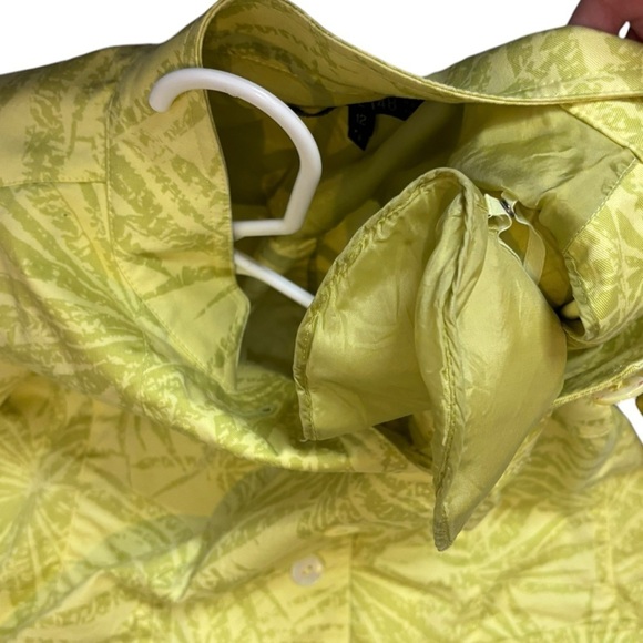 Lafayette 148 Chartreuse Green Front Button Long Sleeve Jacket 12 - Picture 10 of 11